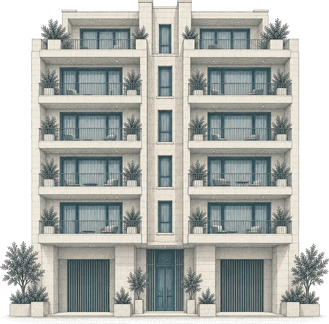 Our building in Pietà