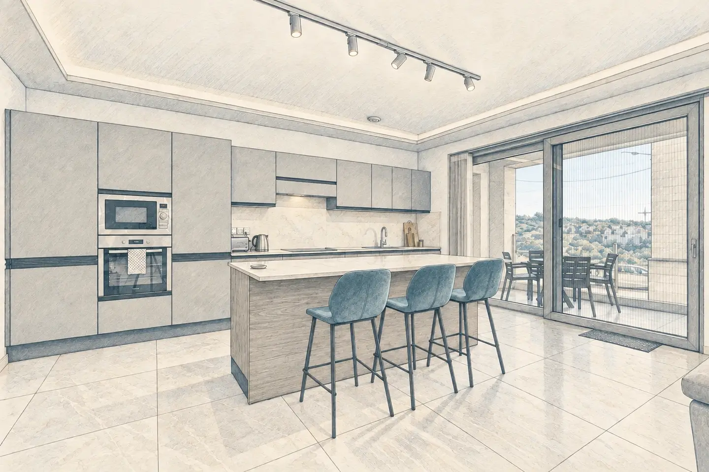 Apartment interior in Mellieħa